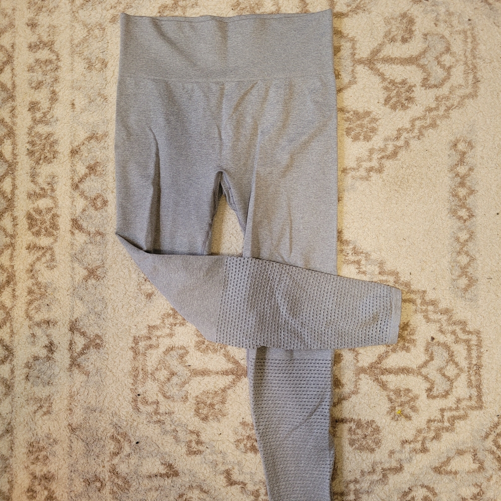 Seamless Grey High-Waist Leggings